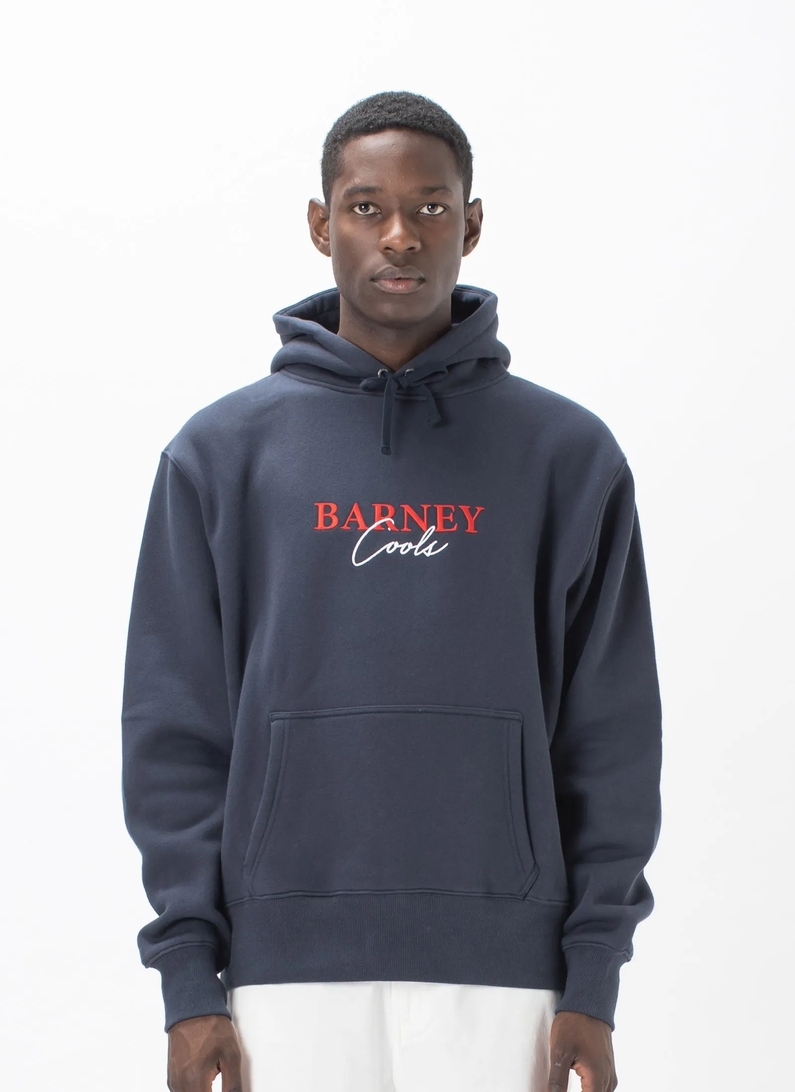 Script Embro Hood Sweatshirt Slate sold by Barney Cools