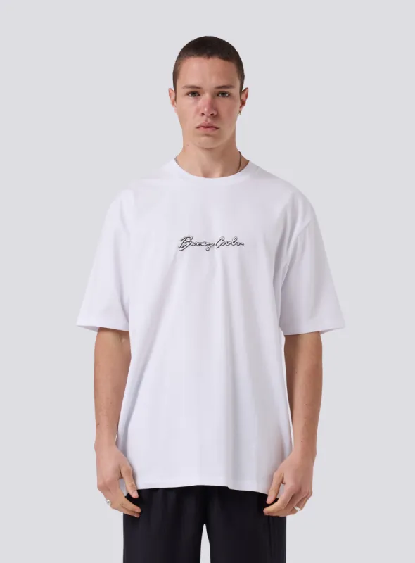 Logo Tee White sold by Barney Cools