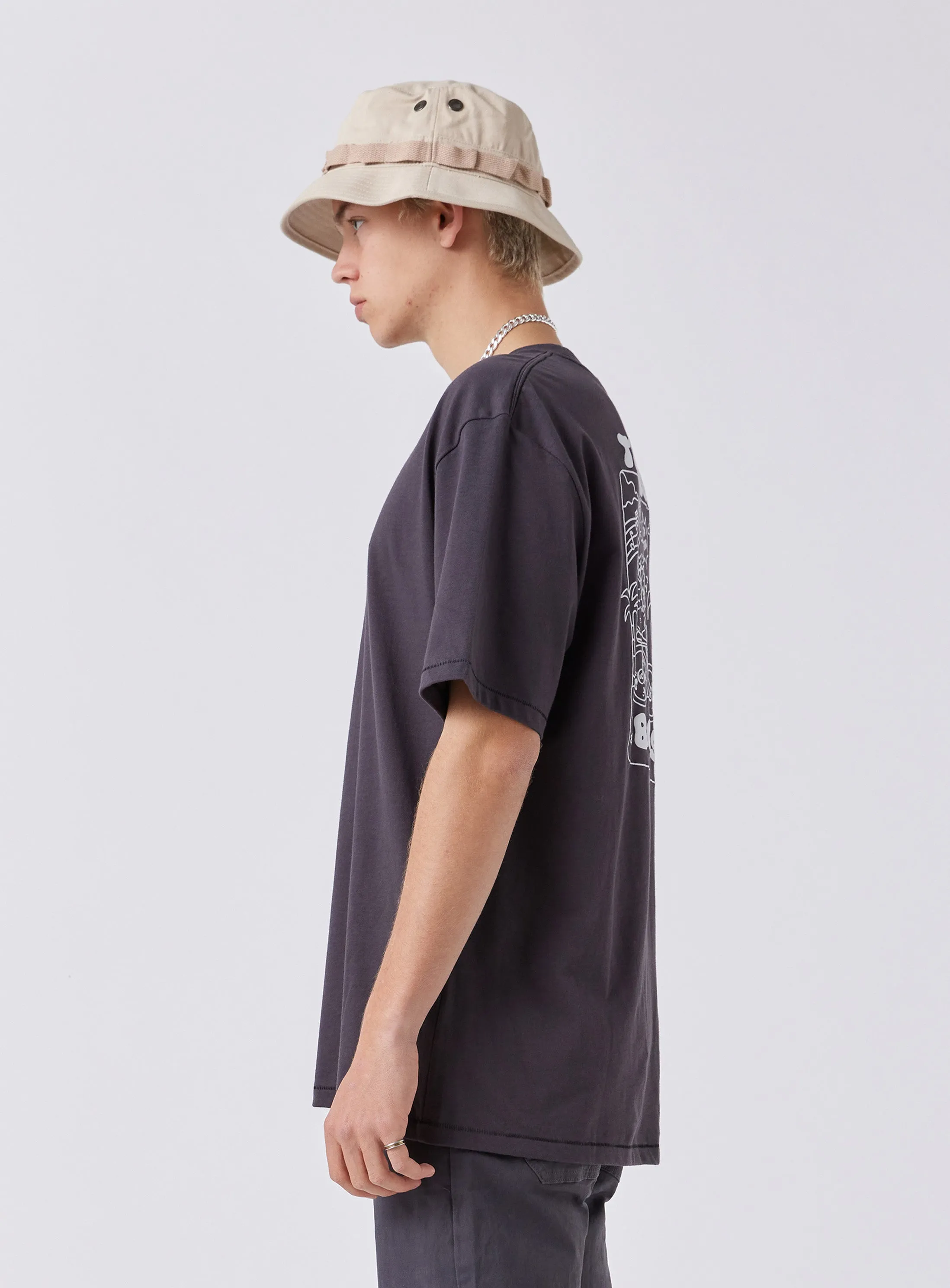 Lads Homie Tee Pigment Black sold by Barney Cools product image thumbnail 5
