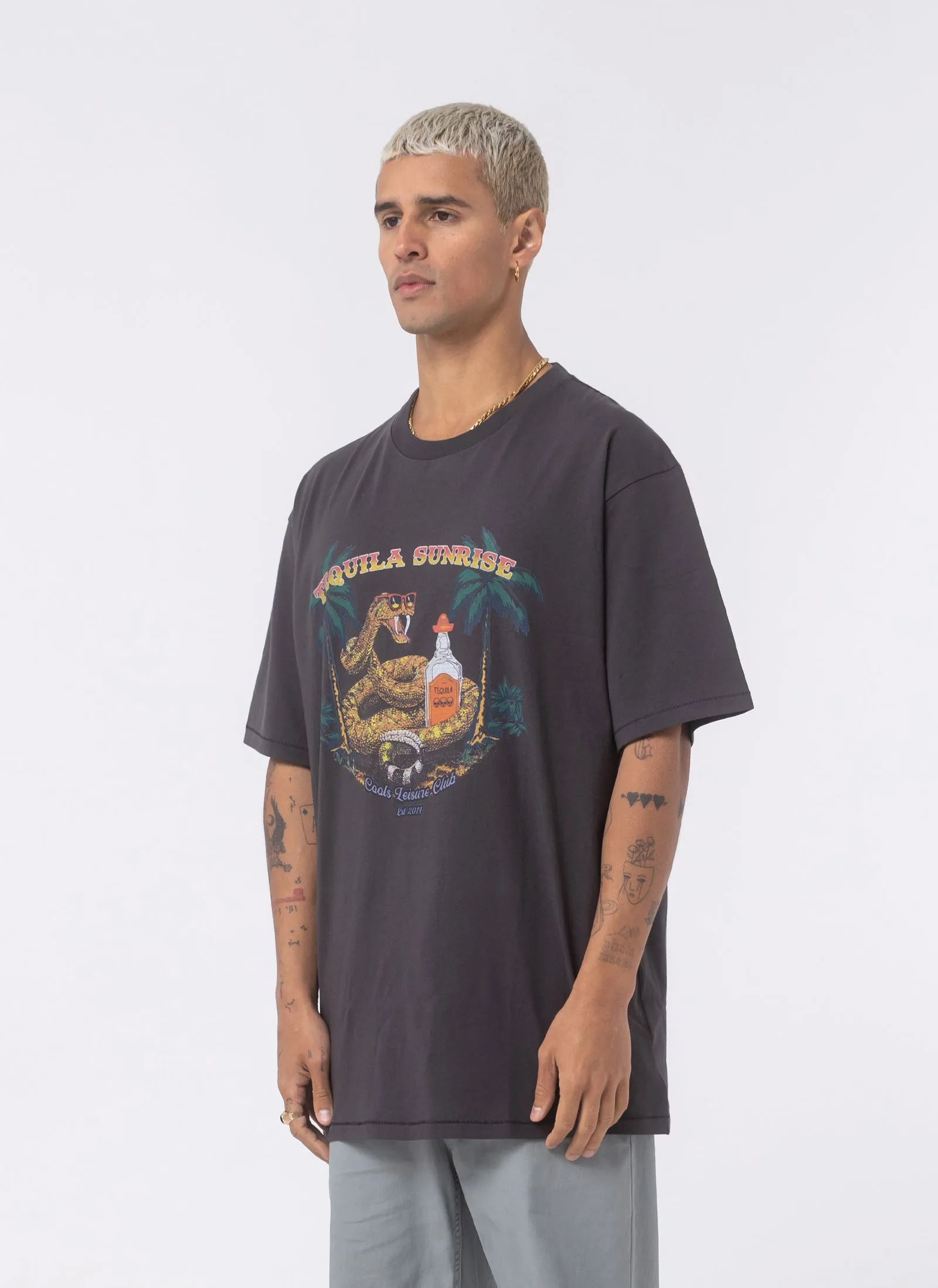 Tequila Tee Pigment Black sold by Barney Cools product image thumbnail 3