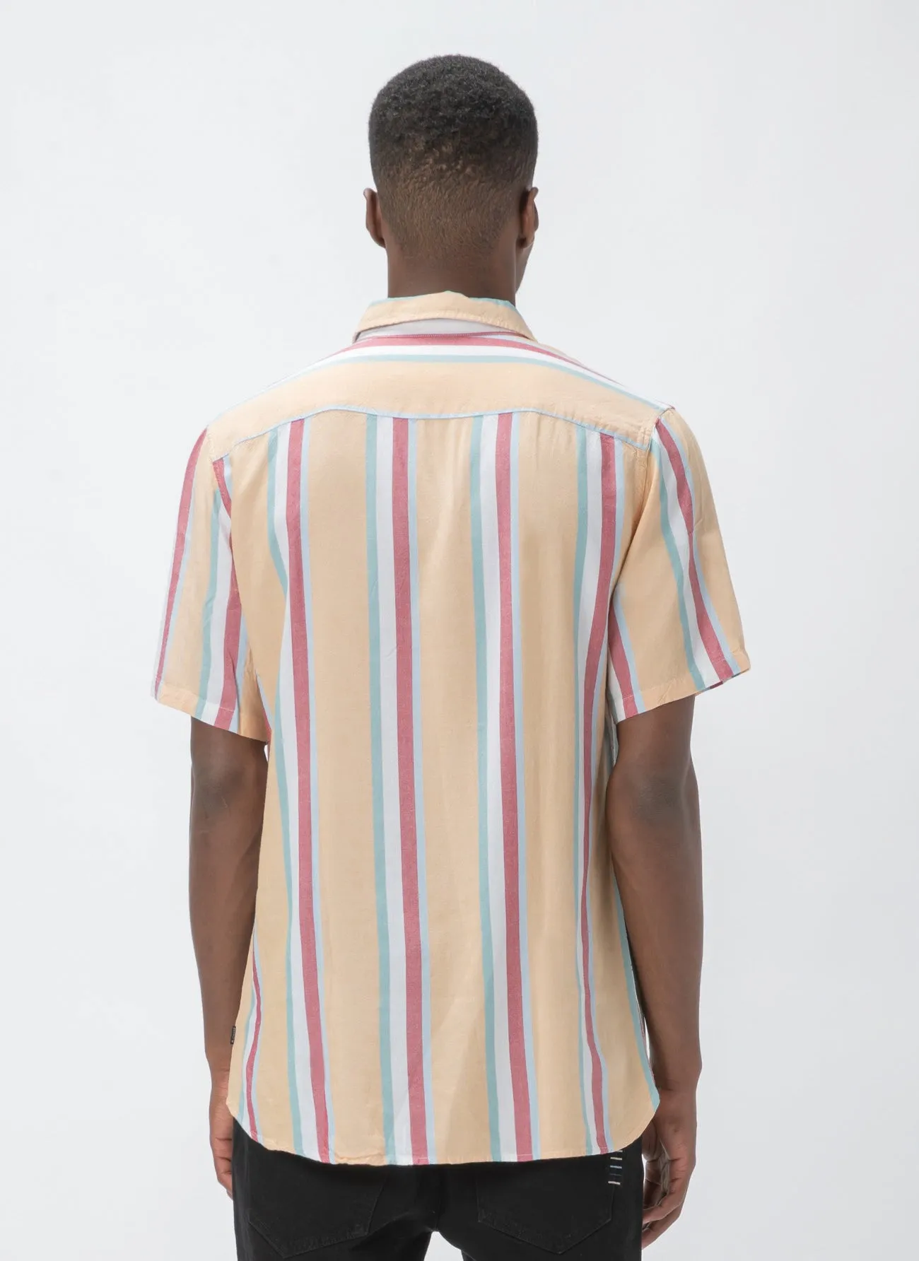 Holiday Short-Sleeve Shirt Mustard Vert Stripe sold by Barney Cools product image thumbnail 5