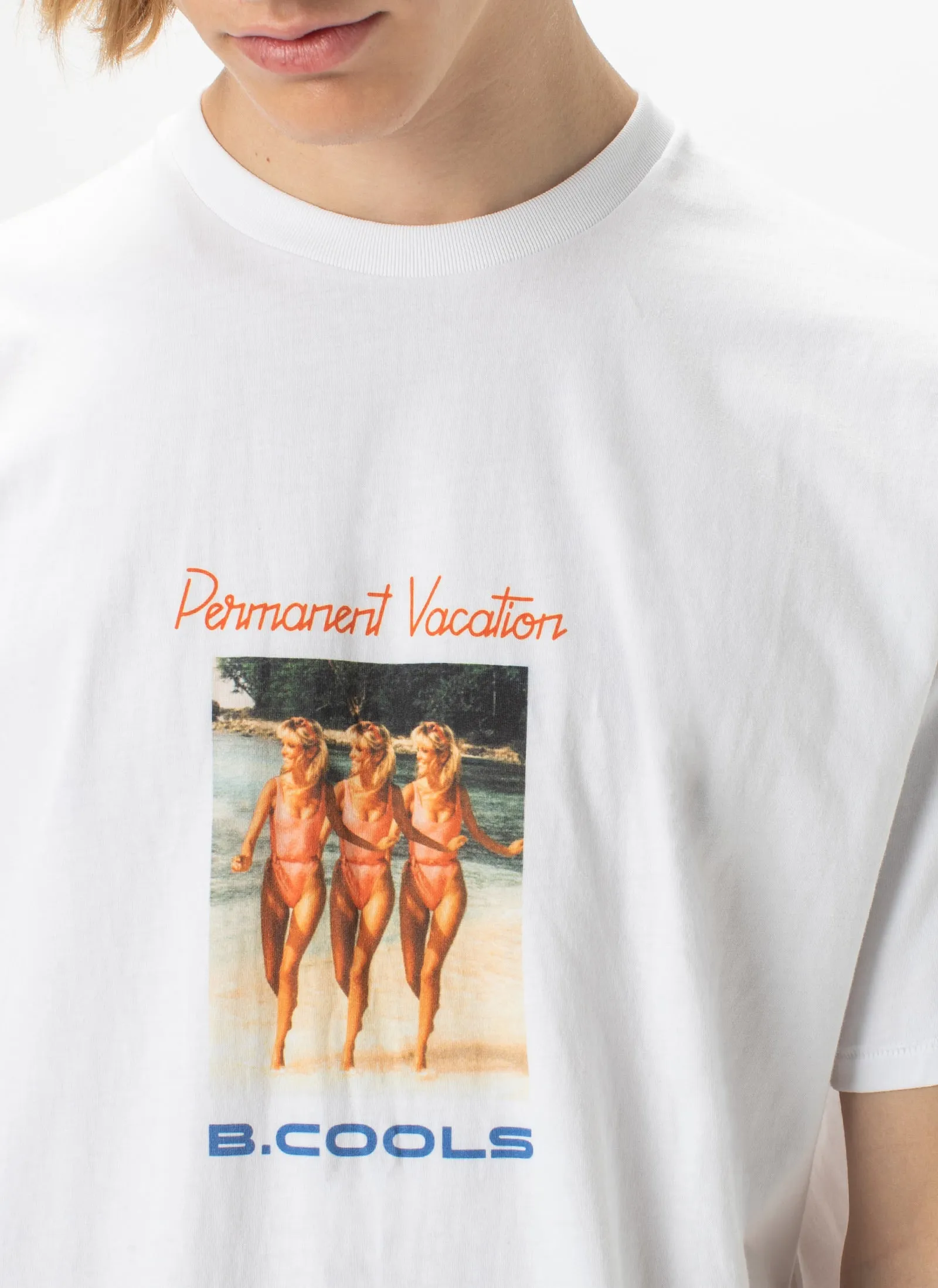 Postcard Tee White sold by Barney Cools