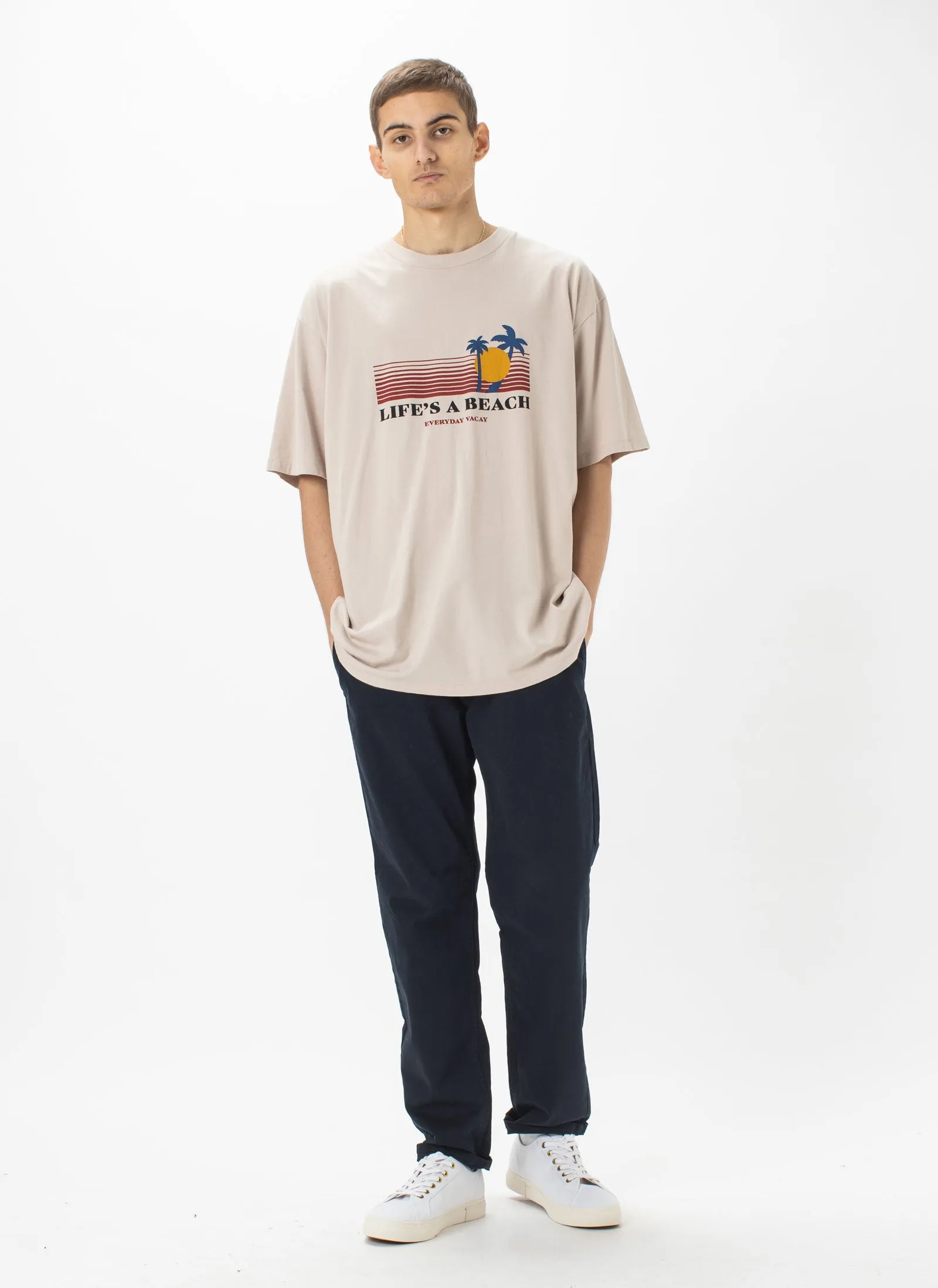 Life's A Beach Homie Tee Stone sold by Barney Cools product image thumbnail 3