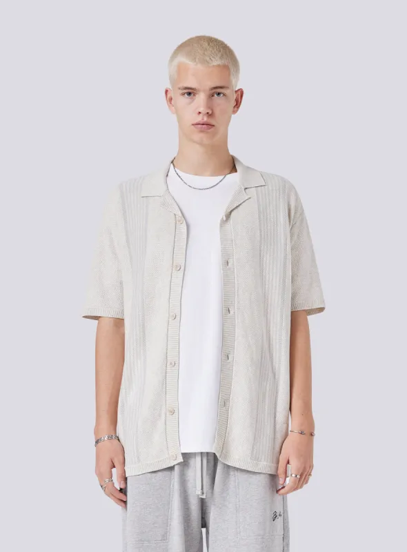 Knit Holiday Shirt Bone sold by Barney Cools
