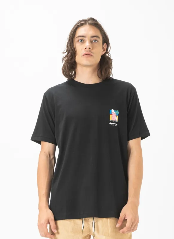 True Blue Tee Black sold by Barney Cools