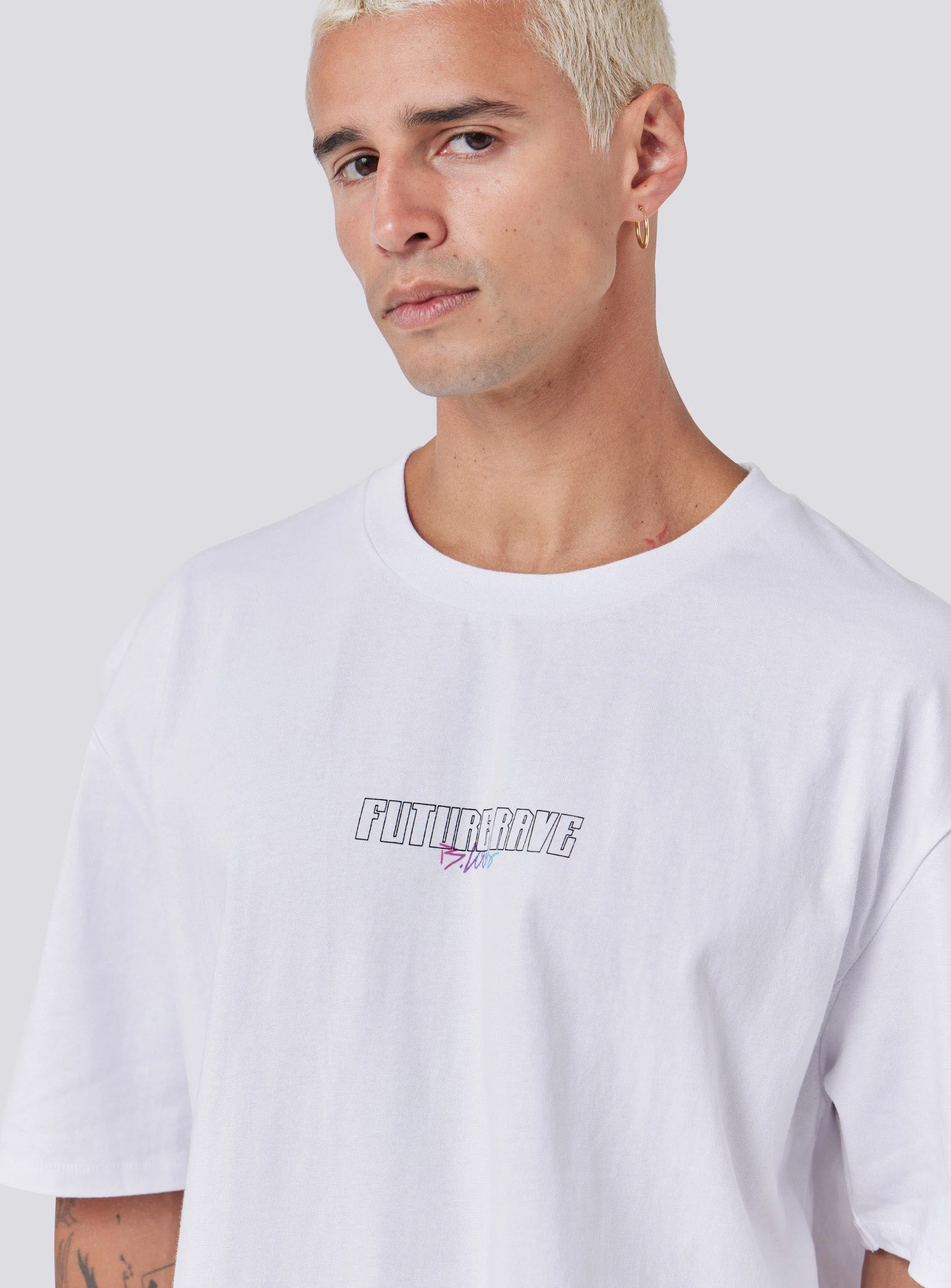 Cyber Homie Tee White sold by Barney Cools product image thumbnail 2