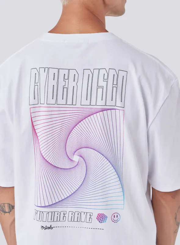 Cyber Homie Tee White sold by Barney Cools
