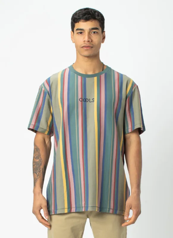 Homie Tee Heritage Vert Stripe sold by Barney Cools
