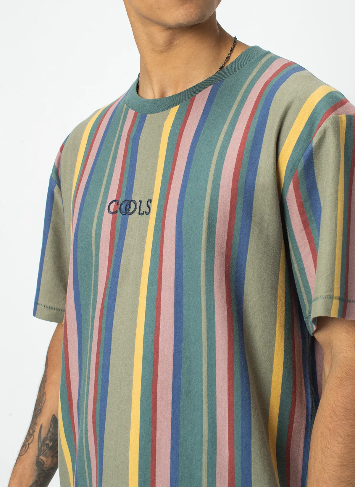 Homie Tee Heritage Vert Stripe sold by Barney Cools product image thumbnail 2