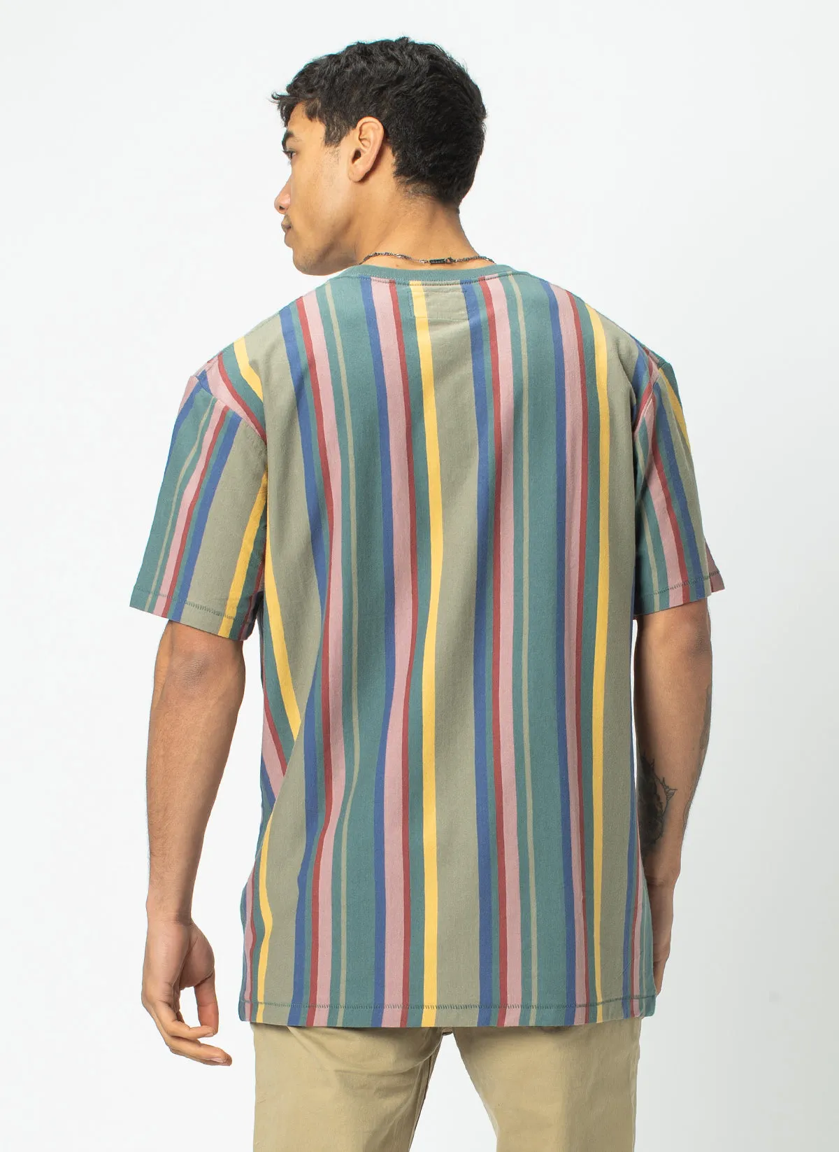 Homie Tee Heritage Vert Stripe sold by Barney Cools product image thumbnail 5