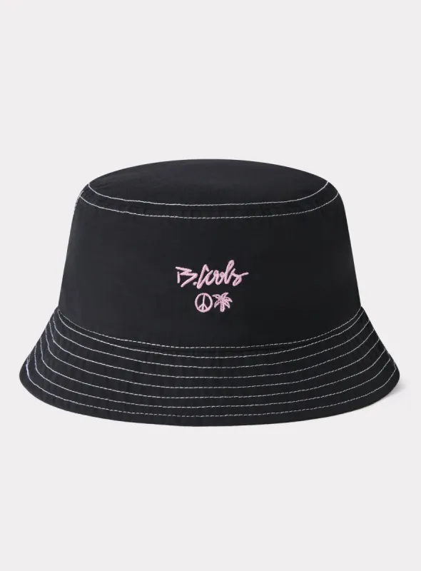 YC Logo Bucket Black Stitch sold by Barney Cools