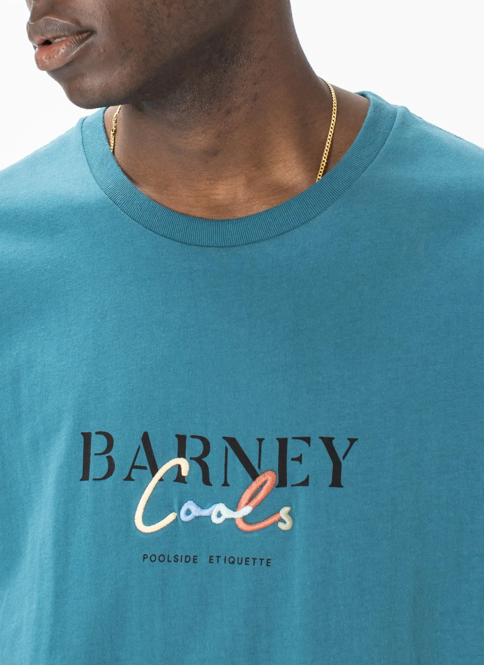 Colour Script Tee Teal sold by Barney Cools product image thumbnail 2