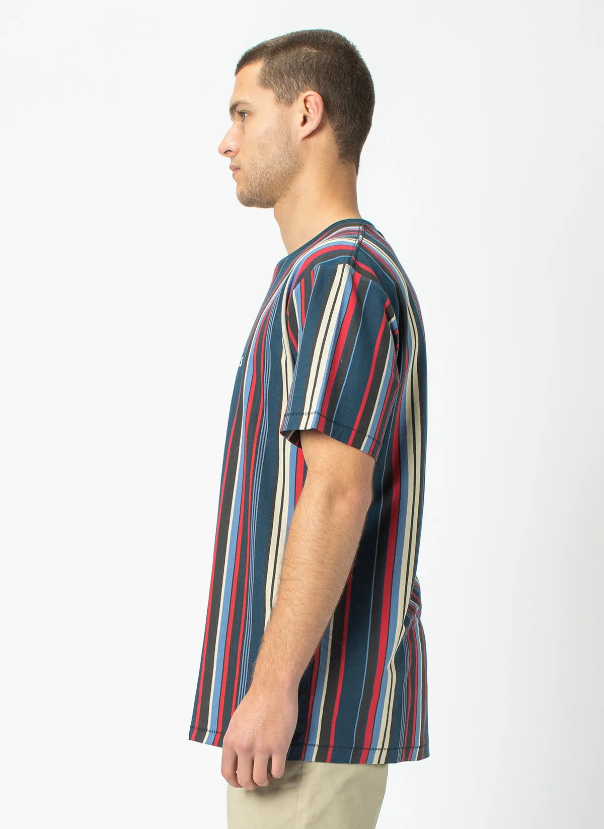 Barney Cools Homie Tee Navy Stripe sold by Barney Cools product image thumbnail 4