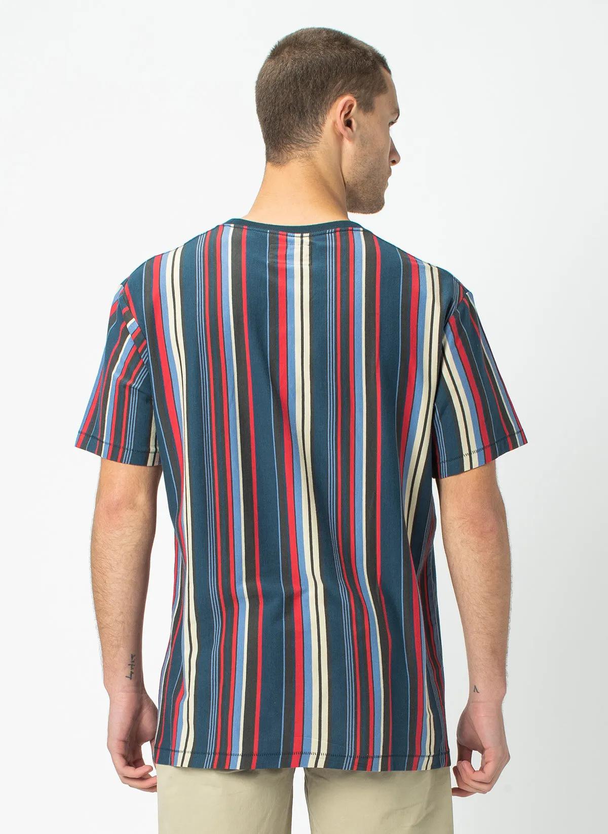 Barney Cools Homie Tee Navy Stripe sold by Barney Cools product image thumbnail 5