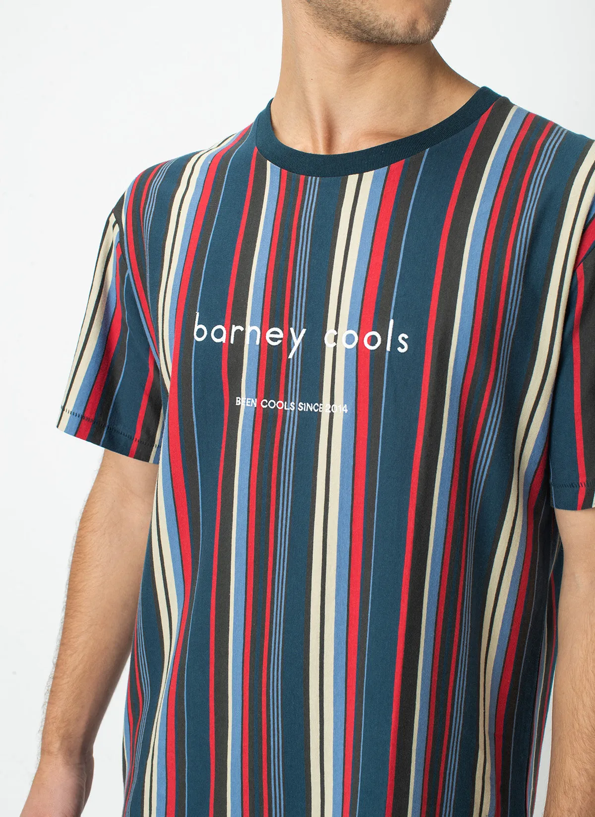Barney Cools Homie Tee Navy Stripe sold by Barney Cools product image thumbnail 2
