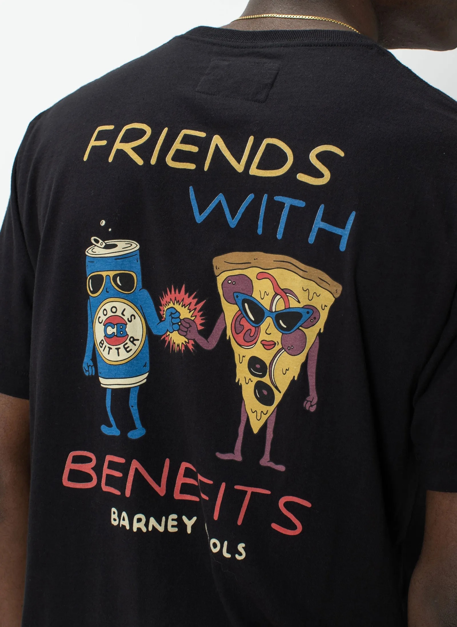 Friends Tee Black sold by Barney Cools