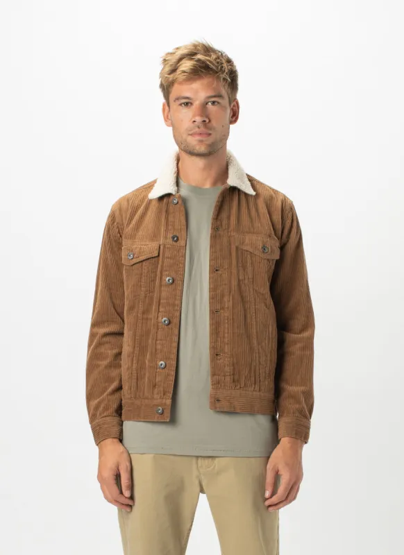 B.Rigid Sherpa Collar Jacket Clay Cord sold by Barney Cools