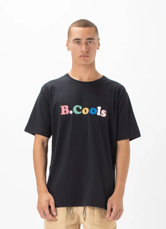 Retro Logo Tee Black sold by Barney Cools
