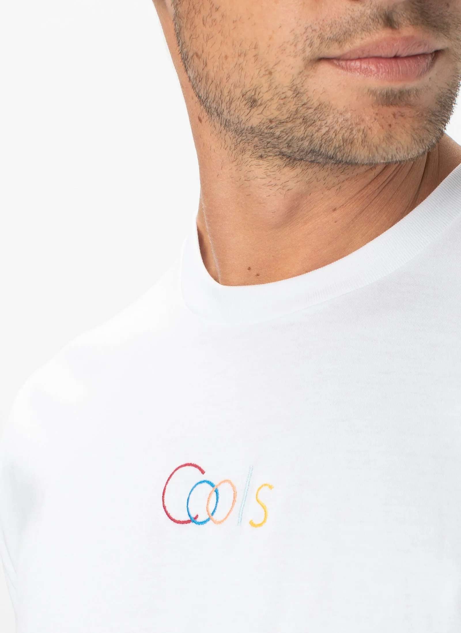 Cools Embro Tee White sold by Barney Cools product image thumbnail 2