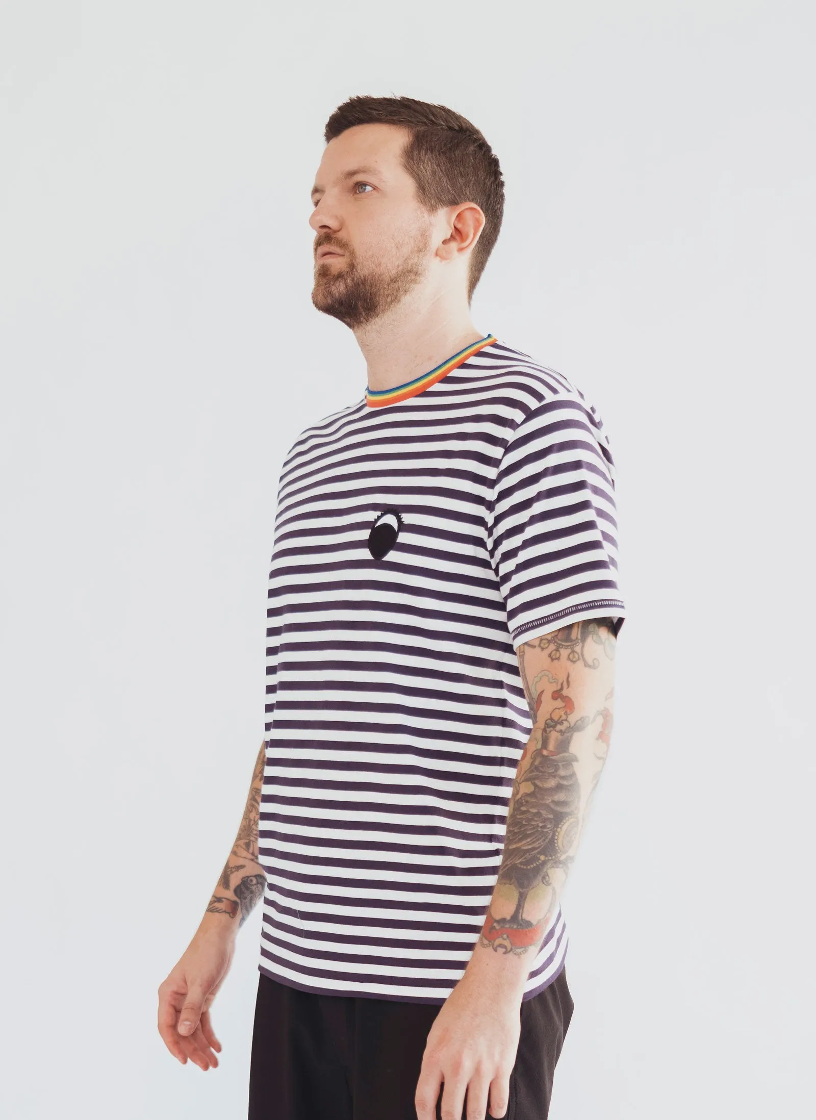 Gerald Eye Tee Navy Stripe sold by Barney Cools product image thumbnail 3