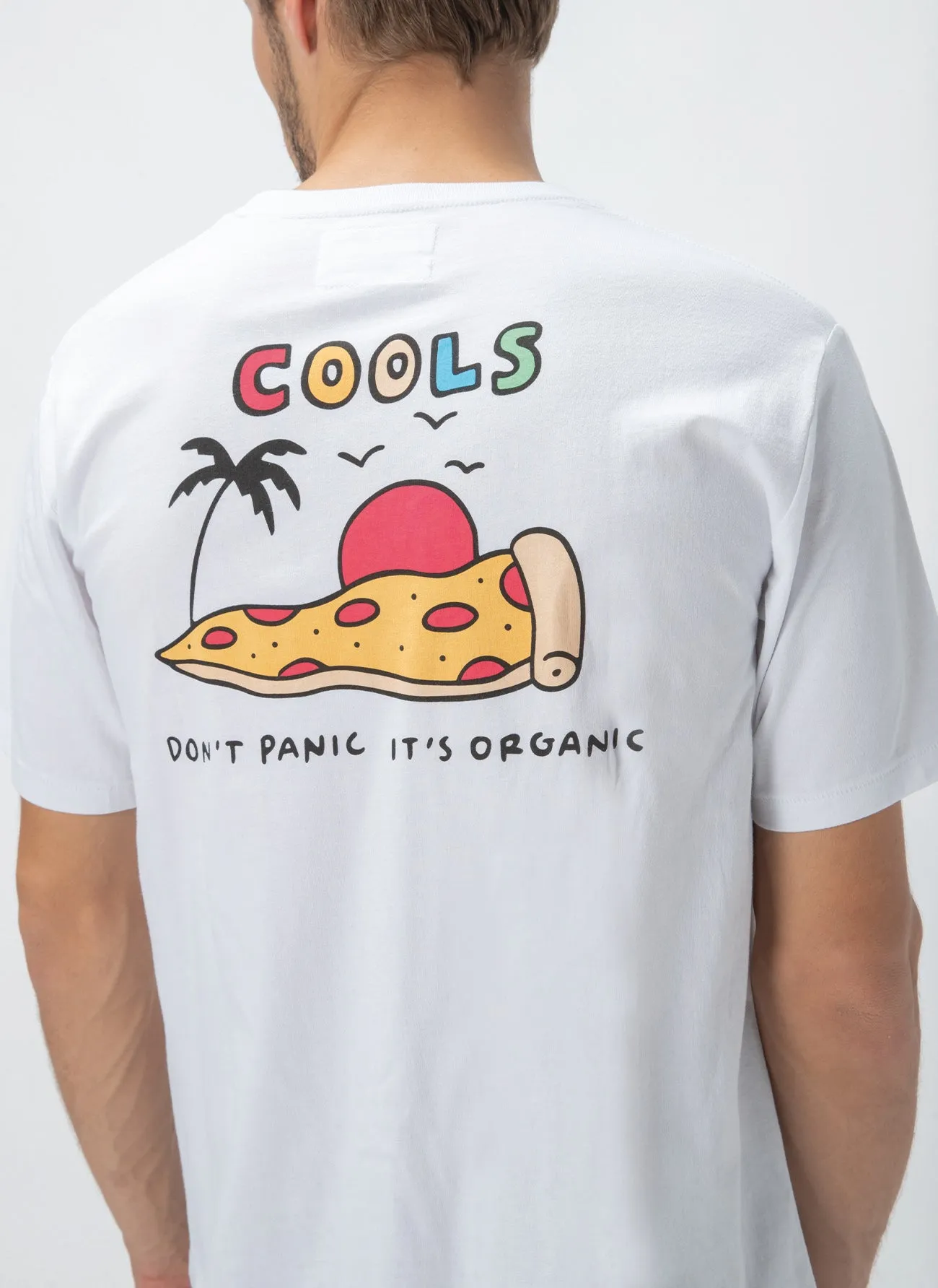 Don't Panic Tee White sold by Barney Cools