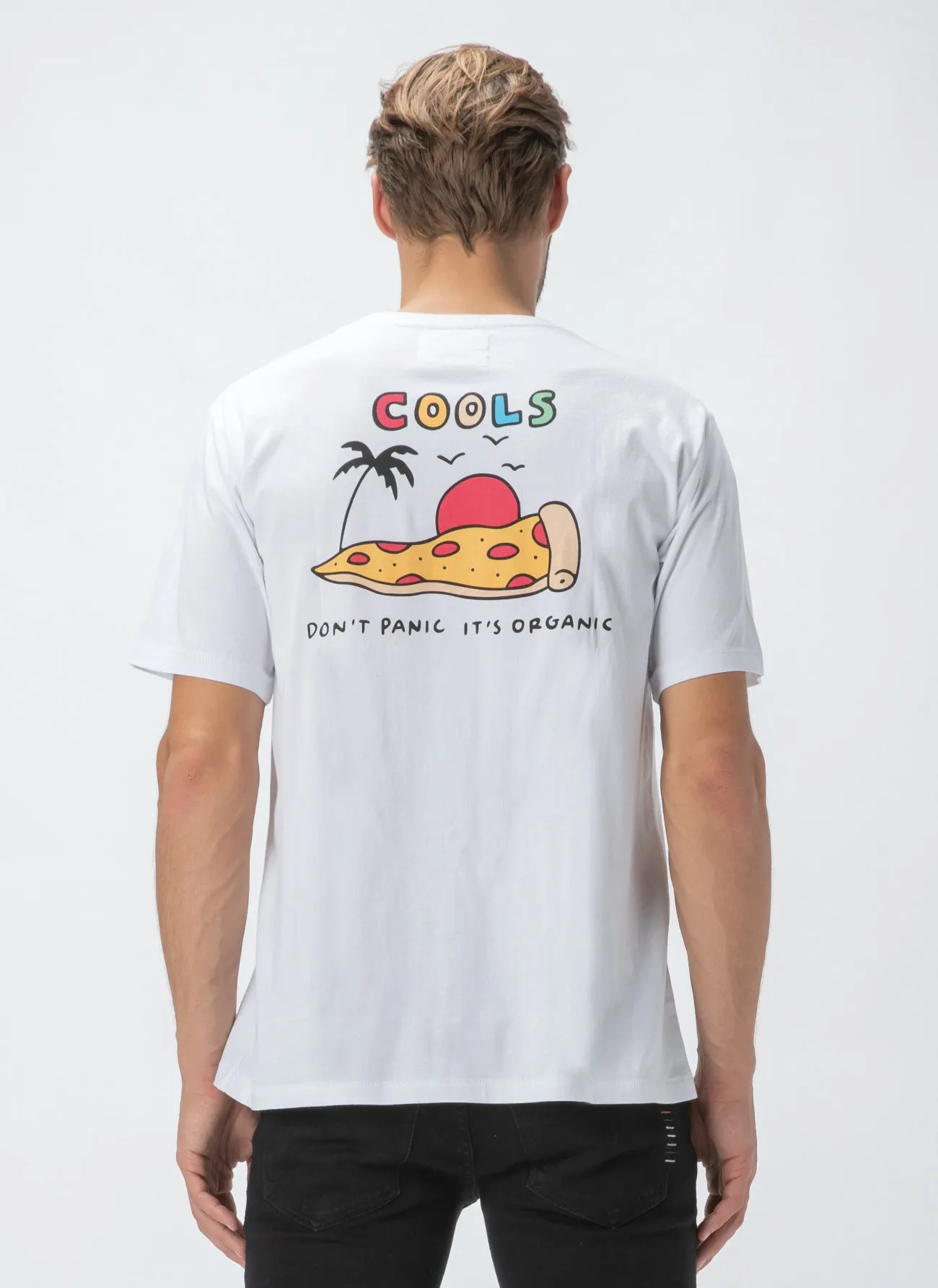 Don't Panic Tee White sold by Barney Cools product image thumbnail 5