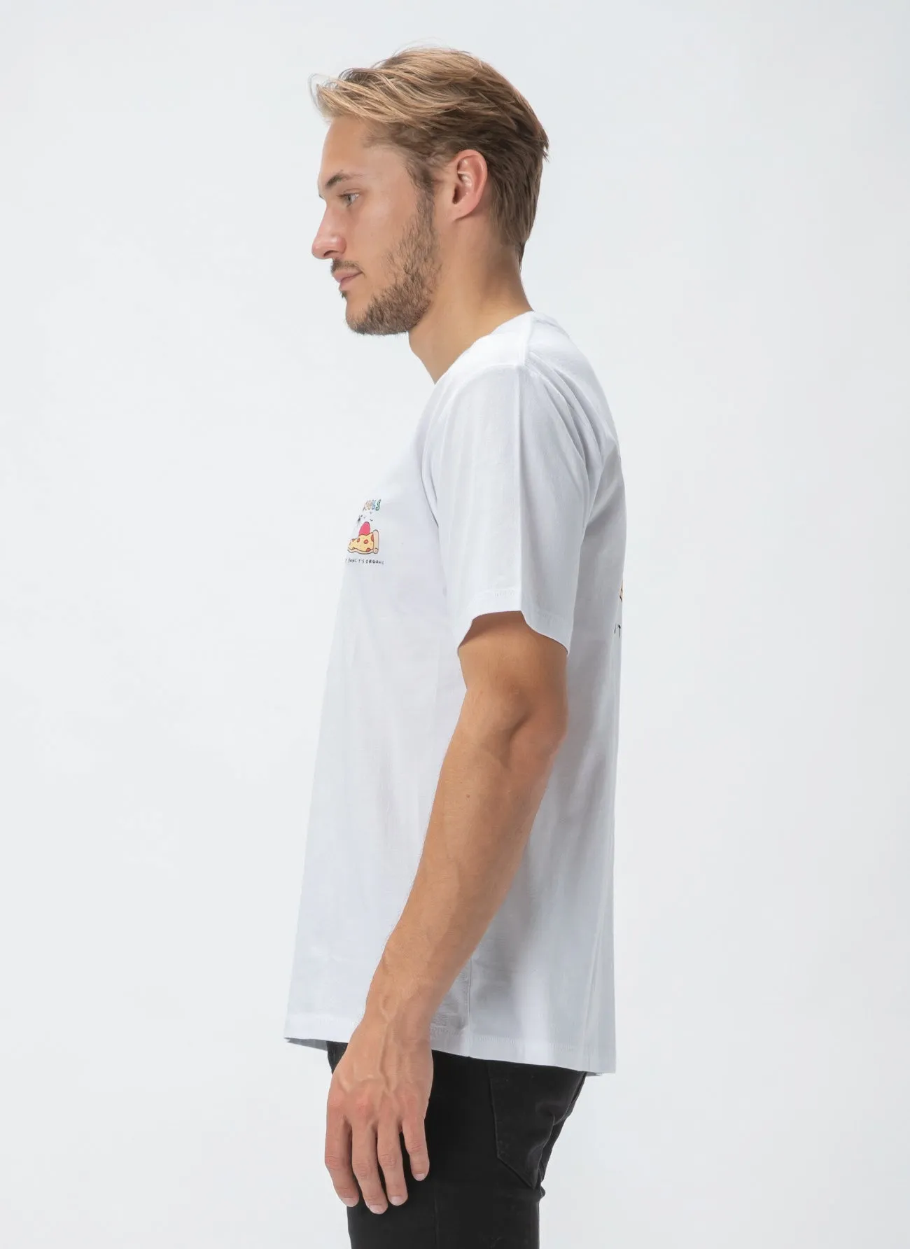 Don't Panic Tee White sold by Barney Cools product image thumbnail 4