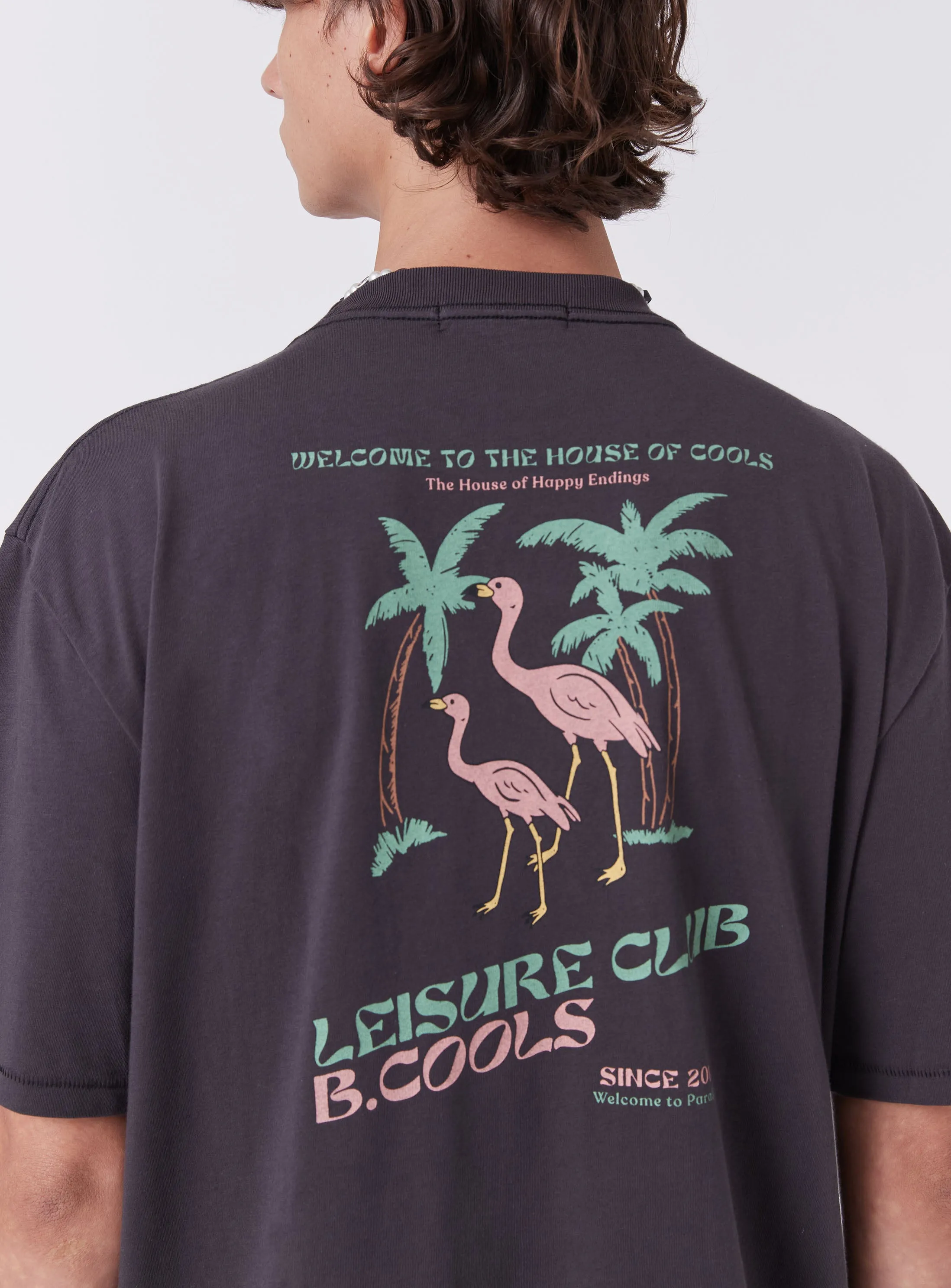 Happy Homie Tee Pigment Black sold by Barney Cools