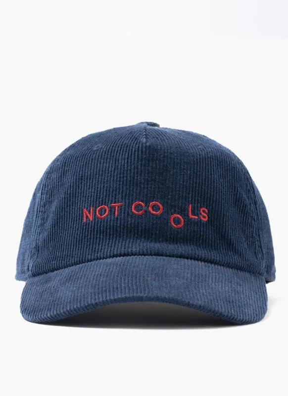 Not Cools Cord 5-Panel Navy sold by Barney Cools