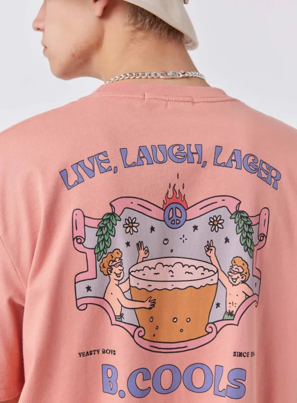 Lager Homie Tee Cayenne sold by Barney Cools