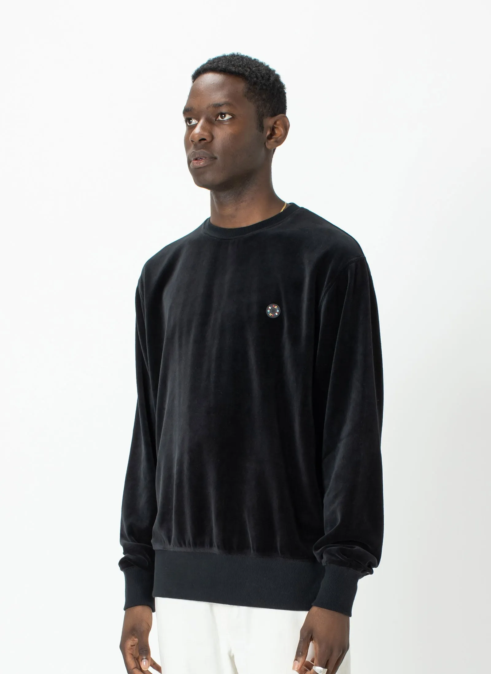 Badge Crew Black Velour sold by Barney Cools product image thumbnail 3