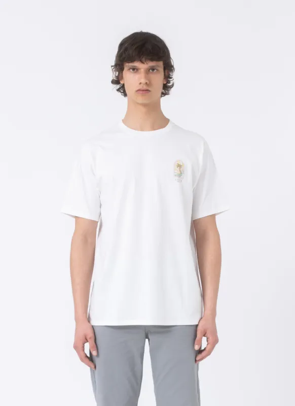 Palm Tee White sold by Barney Cools