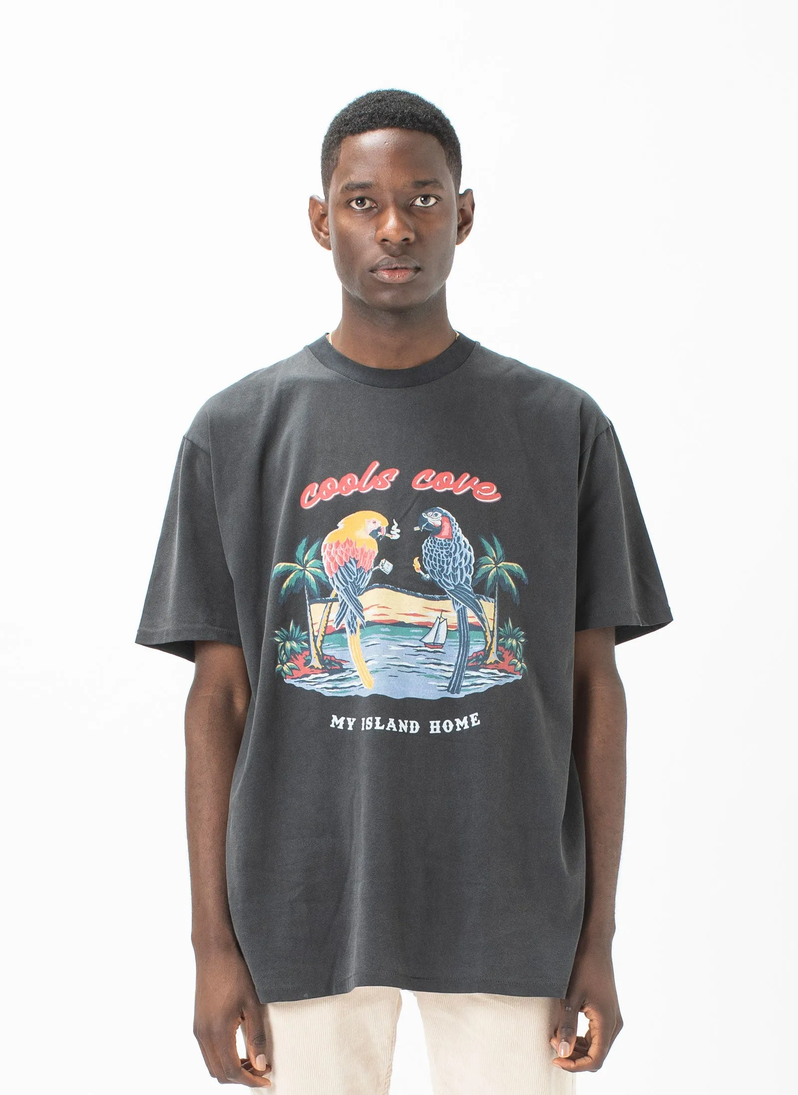 Cools Cove Homie Tee Pigment Black sold by Barney Cools
