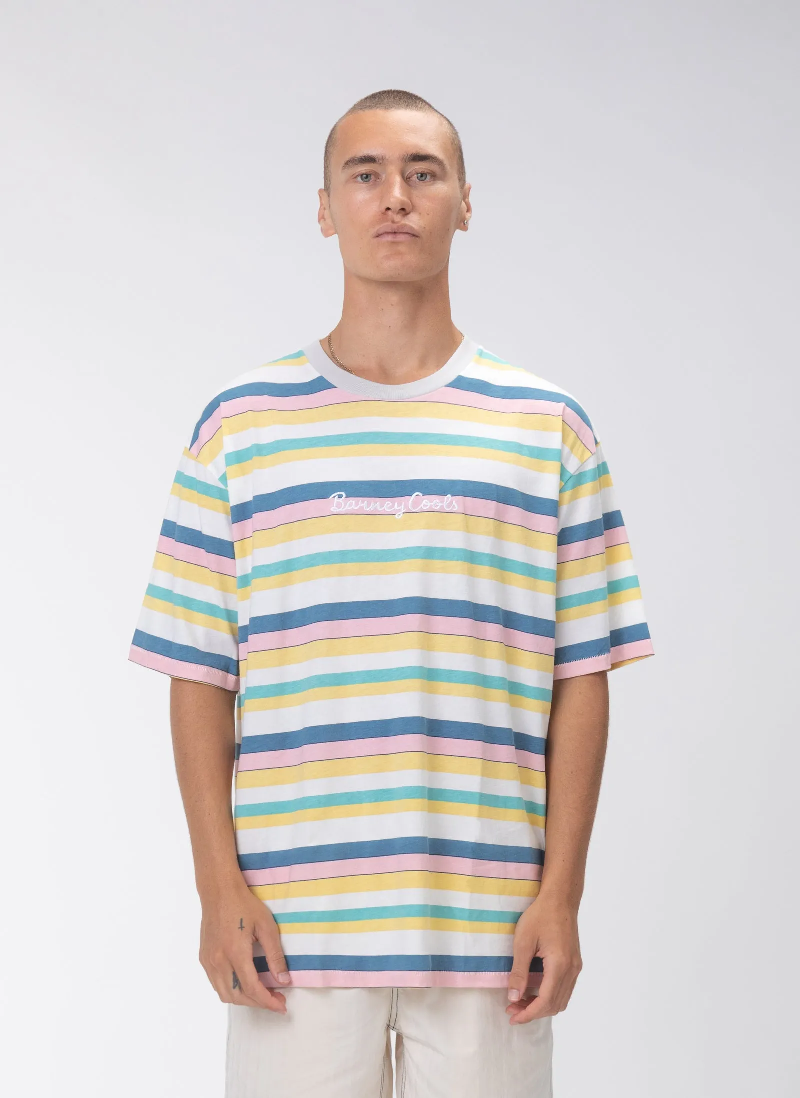 Logo Tee Pastel Stripe sold by Barney Cools