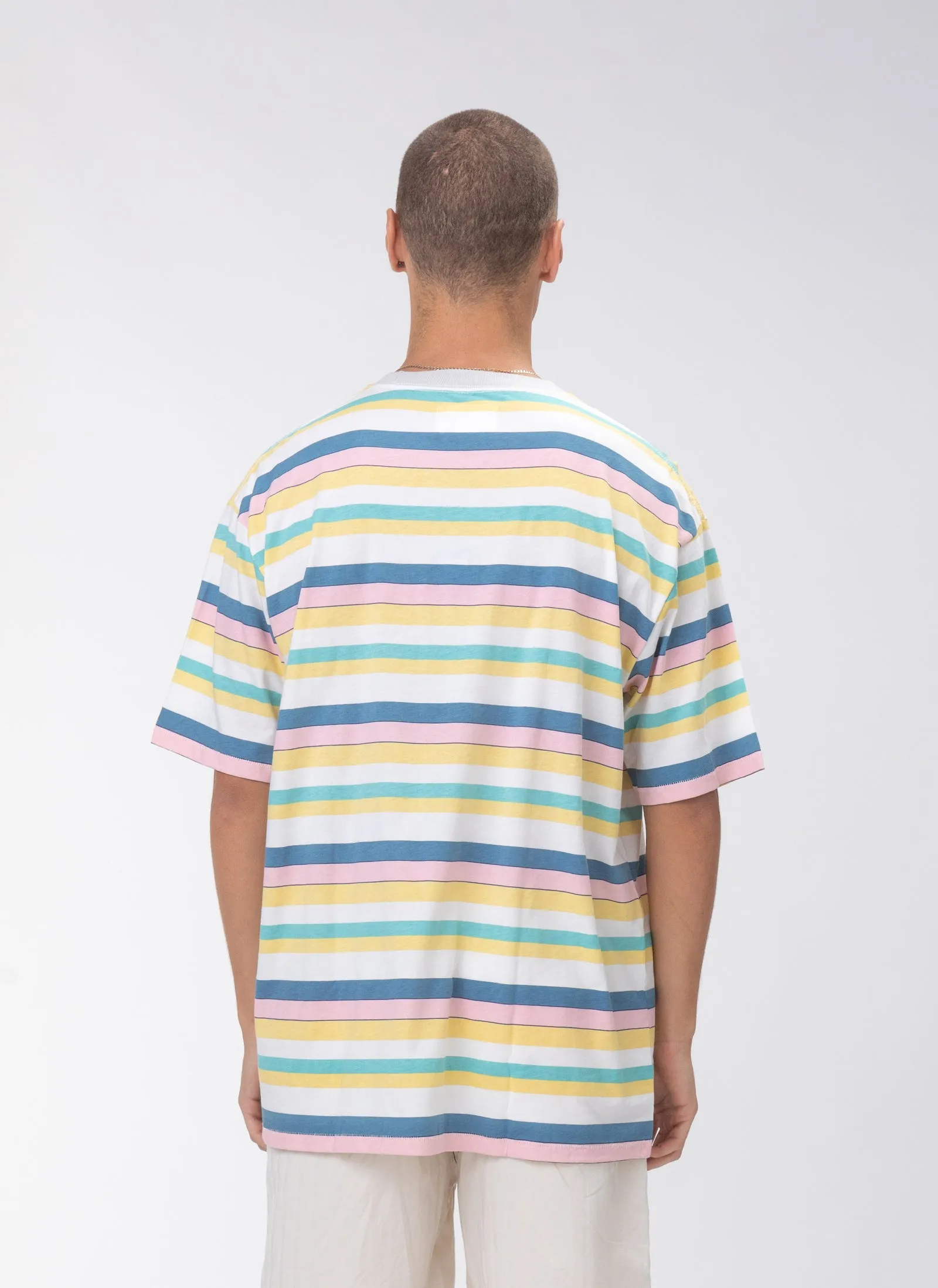 Logo Tee Pastel Stripe sold by Barney Cools product image thumbnail 5