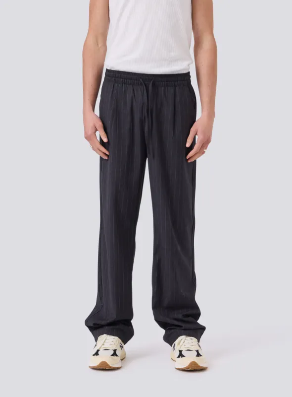 Boxy Suit Pant Charcoal Stripe sold by Barney Cools