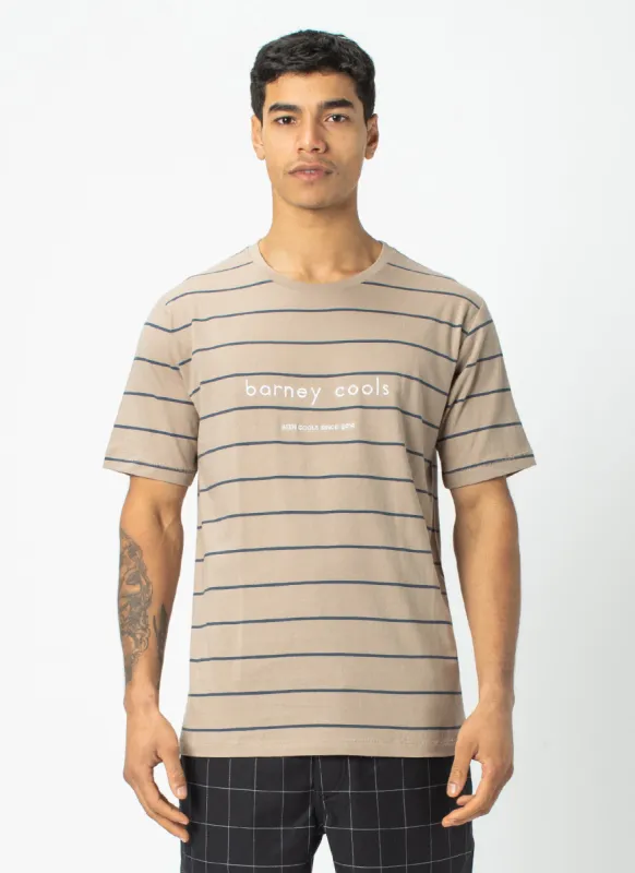 Barney Cools Tee Beige Stripe sold by Barney Cools