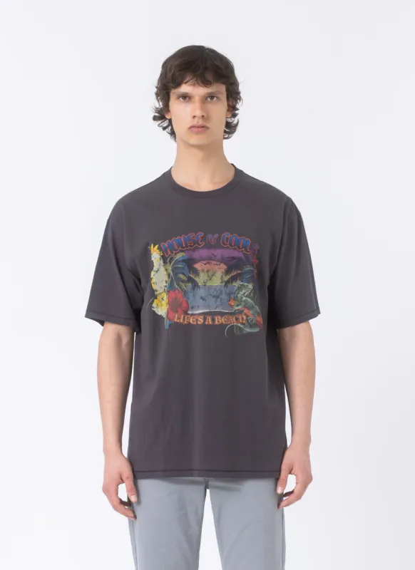 Bermuda Homie Tee Pigment Black sold by Barney Cools