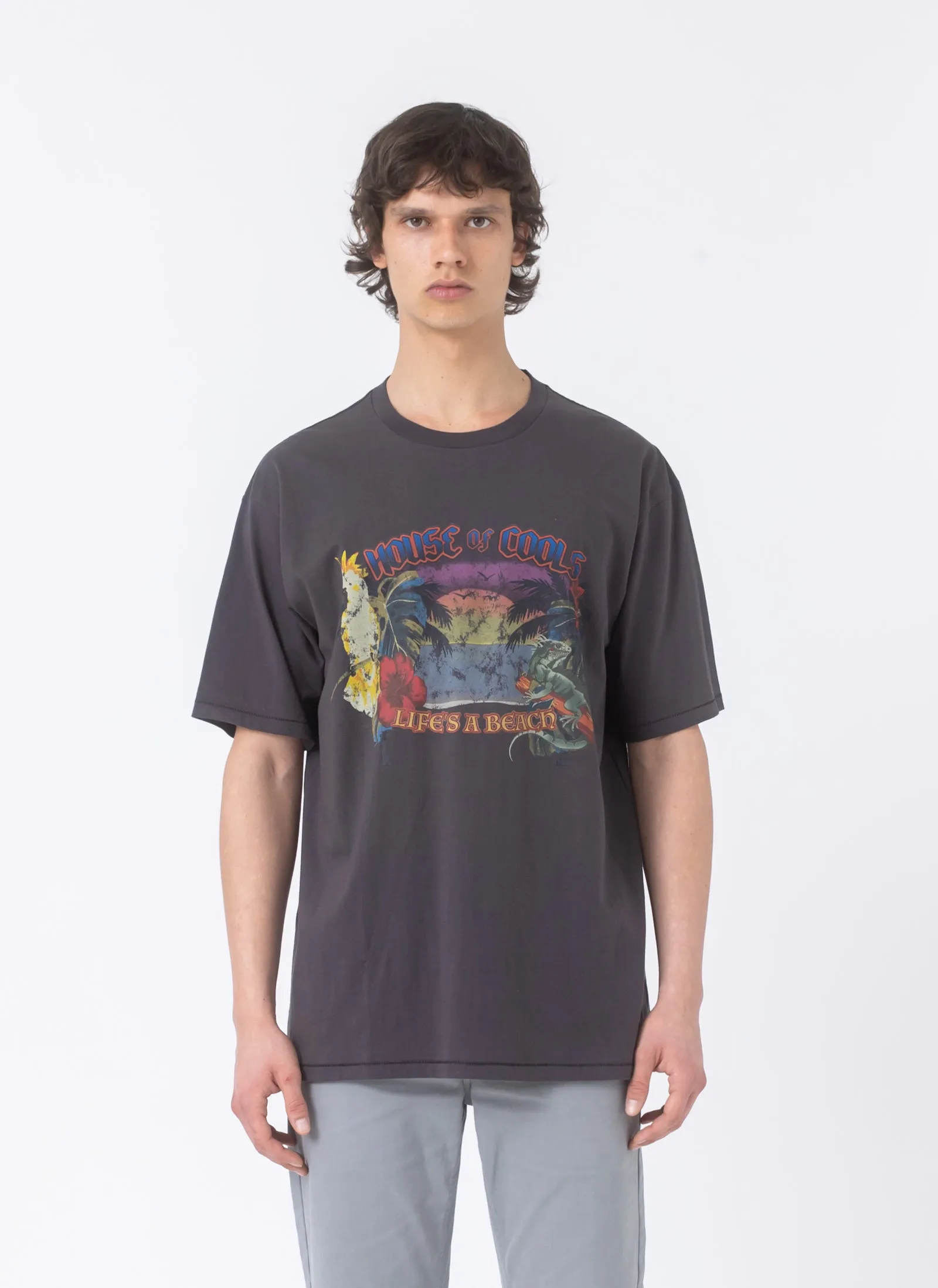 Bermuda Homie Tee Pigment Black sold by Barney Cools