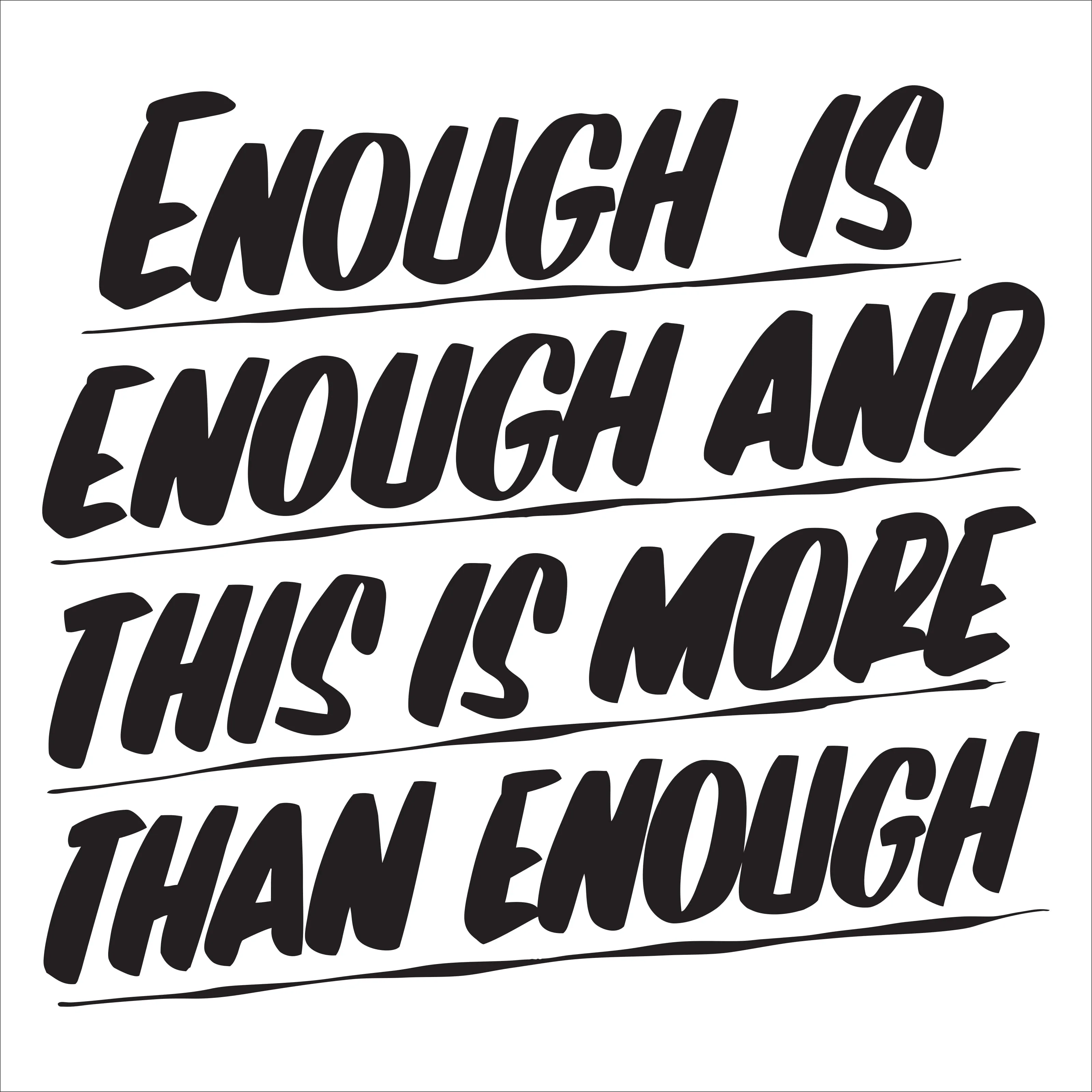 ENOUGH IS ENOUGH sold by Baron Von Fancy