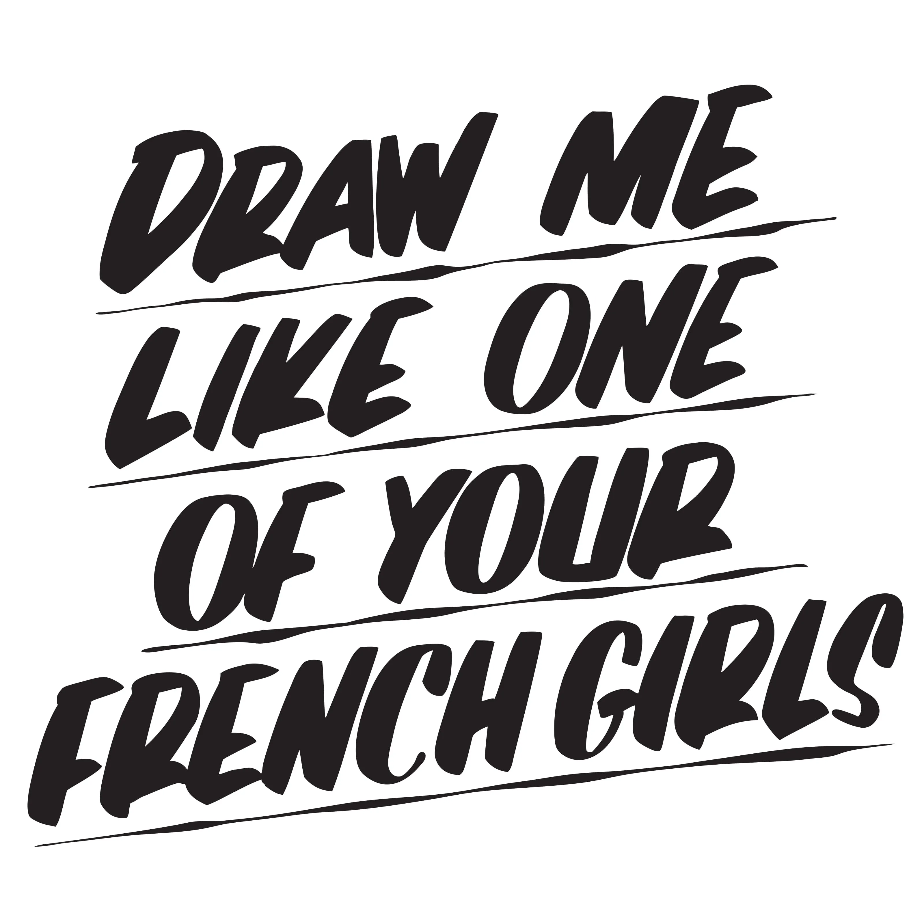 DRAW ME LIKE ONE OF YOUR FRENCH GIRLS sold by Baron Von Fancy