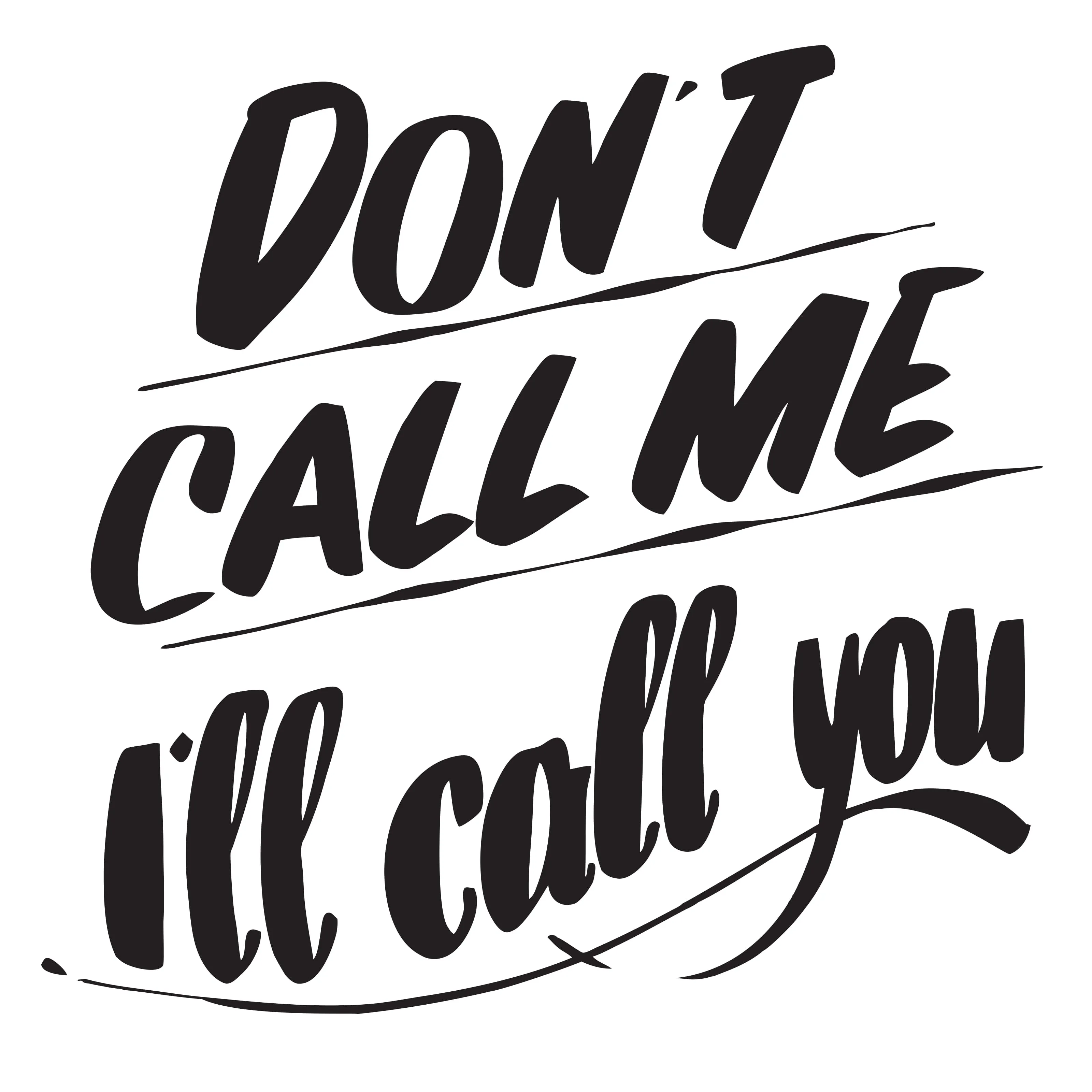 DON'T CALL ME I'LL CALL YOU sold by Baron Von Fancy