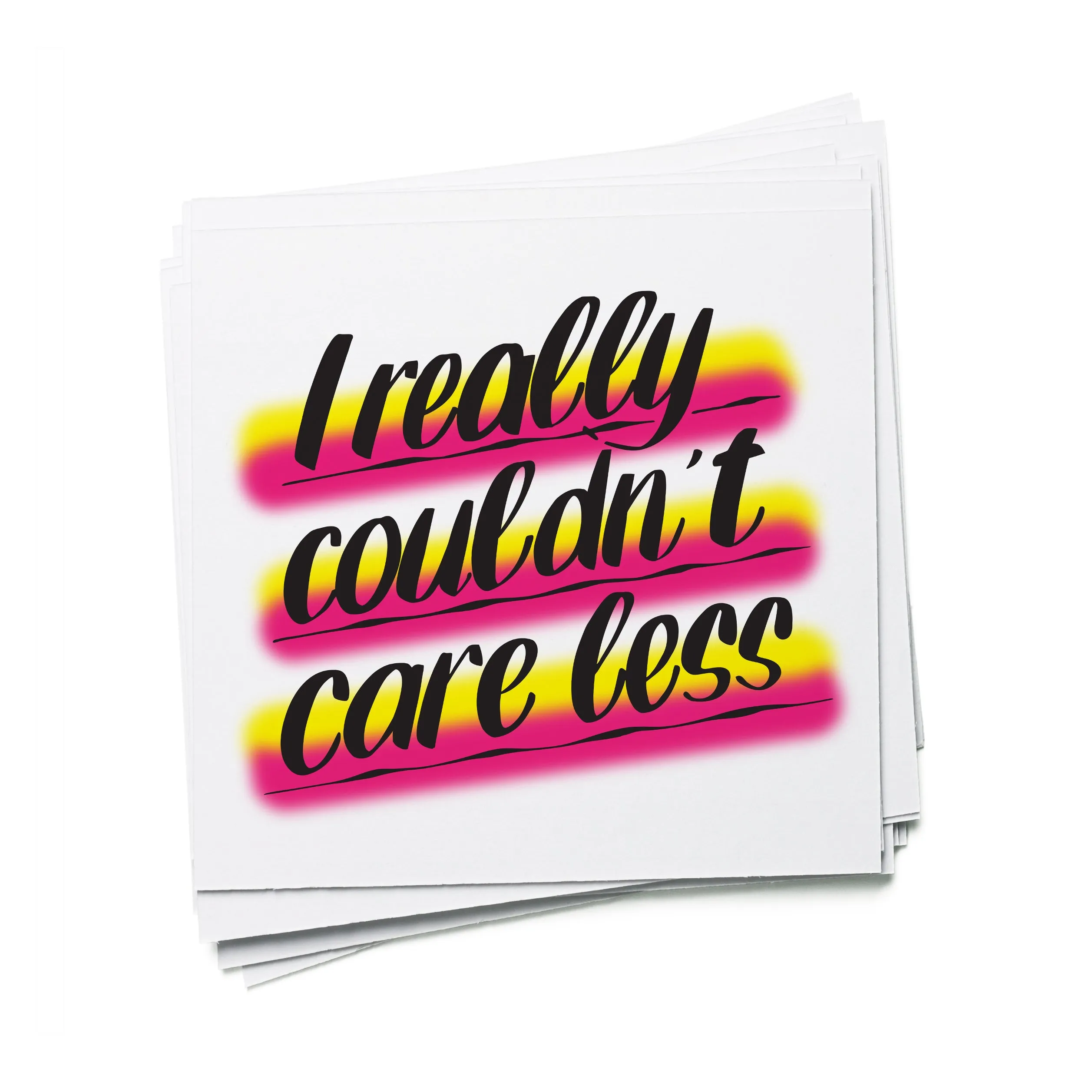 I REALLY COULDN'T CARE LESS sold by Baron Von Fancy product image thumbnail 4