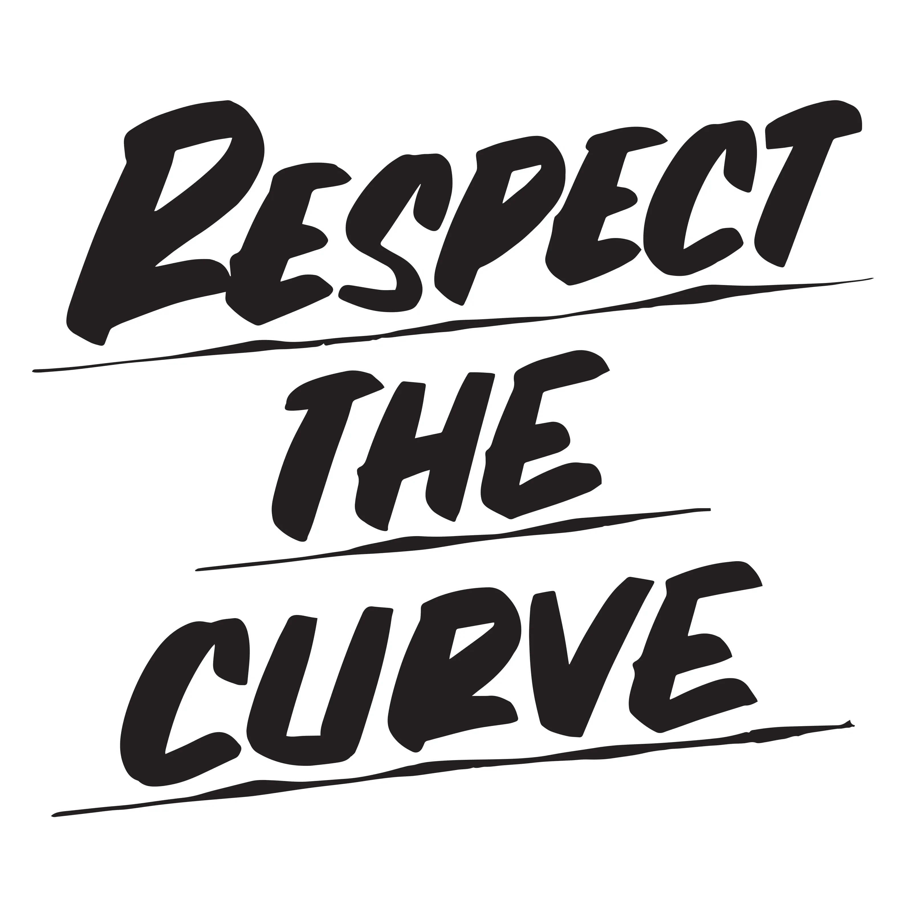 RESPECT THE CURVE sold by Baron Von Fancy
