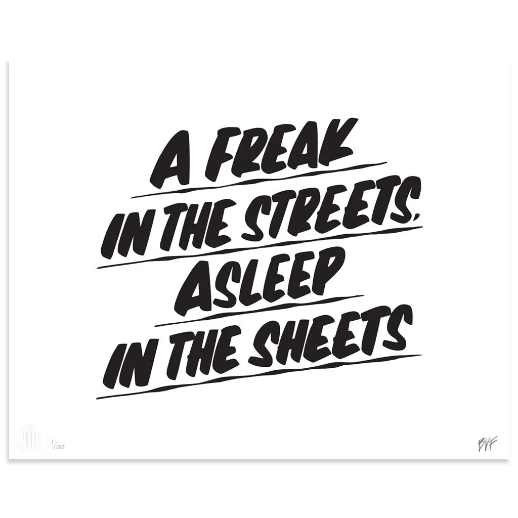 A FREAK IN THE STREETS, ASLEEP IN THE SHEETS sold by Baron Von Fancy product image thumbnail 2