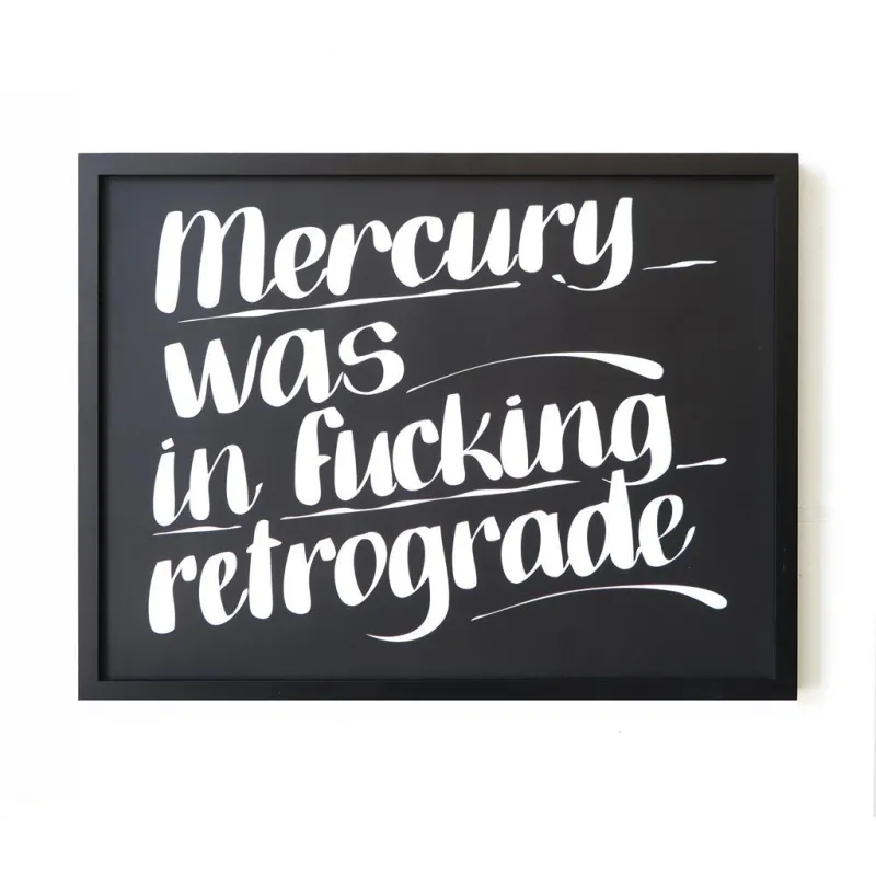 MERCURY WAS IN FUCKING RETROGRADE sold by Baron Von Fancy
