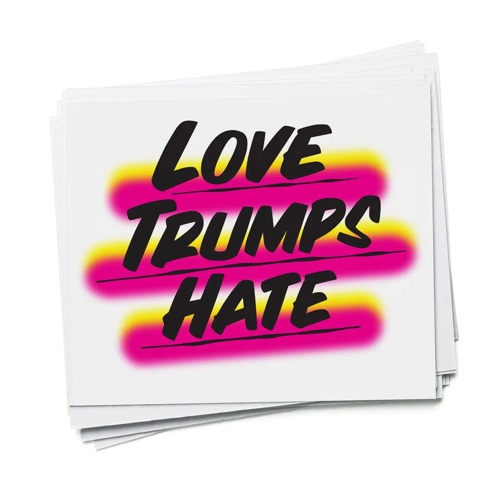 LOVE TRUMPS HATE, PINK sold by Baron Von Fancy product image thumbnail 4