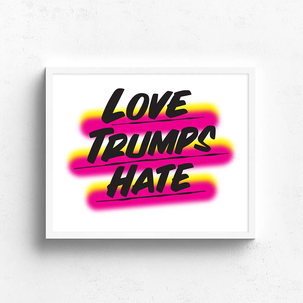 LOVE TRUMPS HATE, PINK sold by Baron Von Fancy product image thumbnail 2