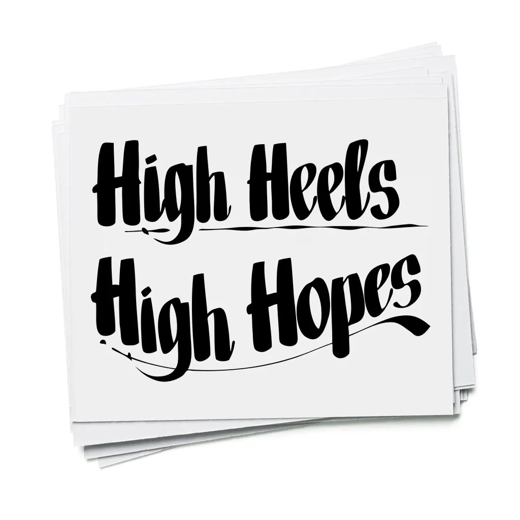 HIGH HEELS HIGH HOPES sold by Baron Von Fancy product image thumbnail 4
