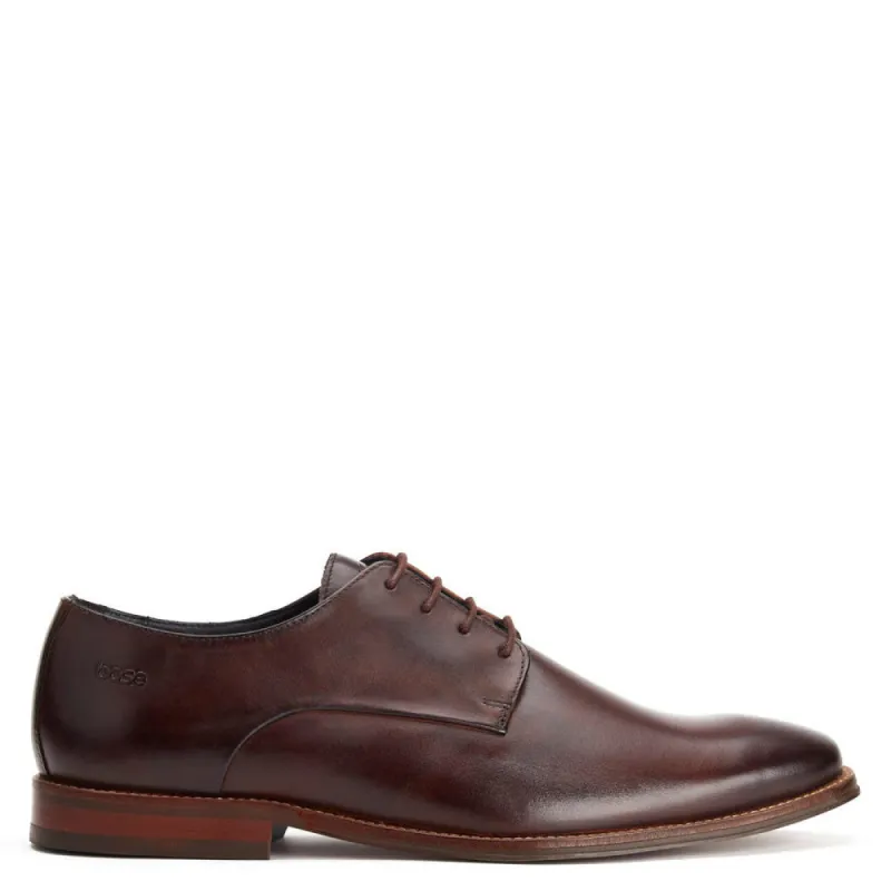 Marley Washed Derby Shoes Brown sold by Base London